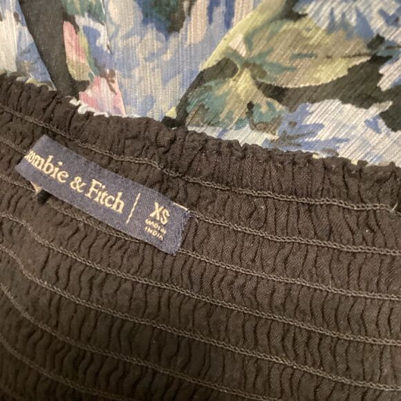 Abercrombie & Fitch Women’s Black Asymmetrical Ruffle Layered Dress - Picture 16 of 16